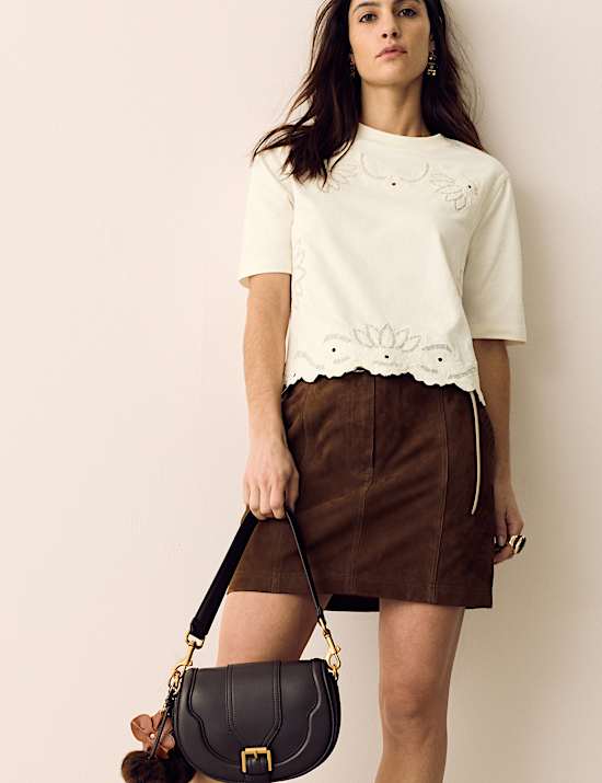 Pure Cotton Jersey Embroidered T-Shirt