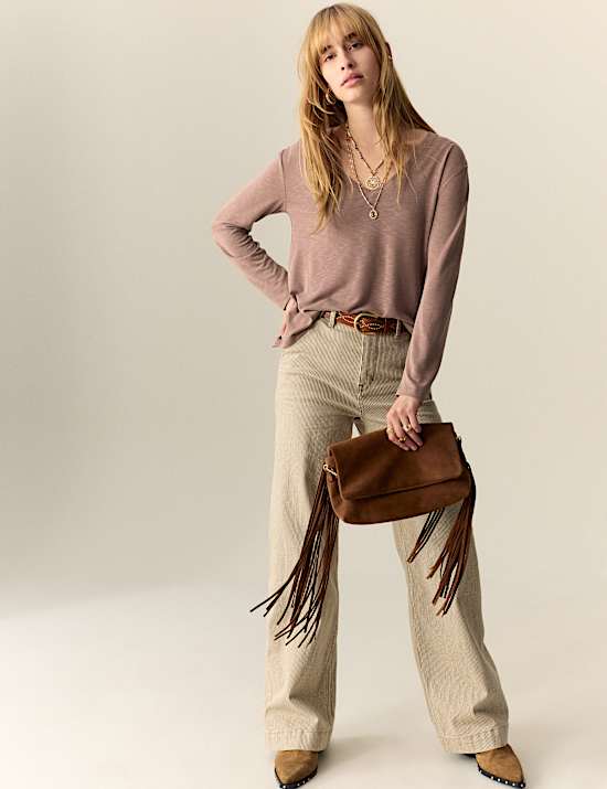 Modal Rich V-Neck Top