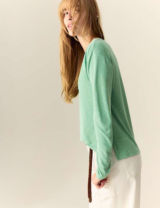 Modal Rich V-Neck Top