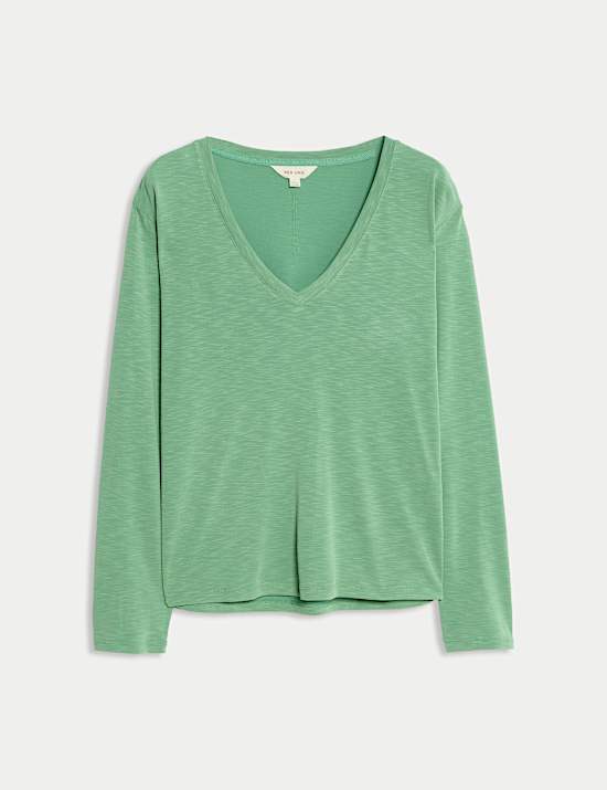 Modal Rich V-Neck Top