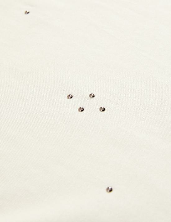 Pure Cotton Embellished Relaxed T-Shirt