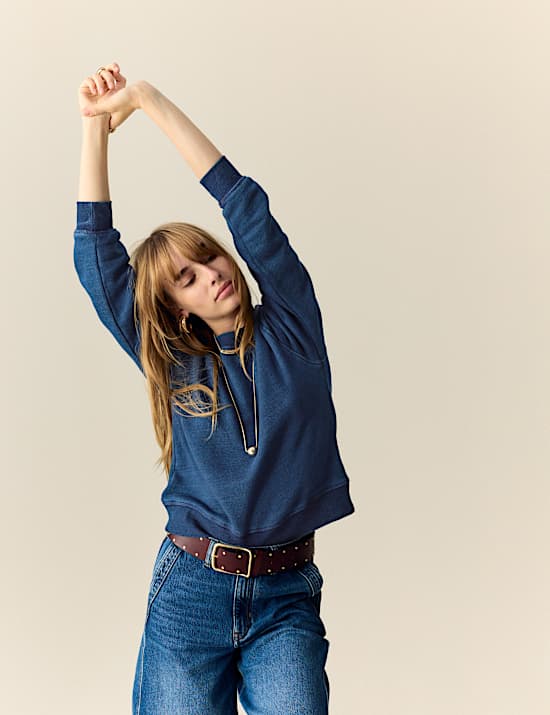 Cotton Rich Garment Dye Sweatshirt