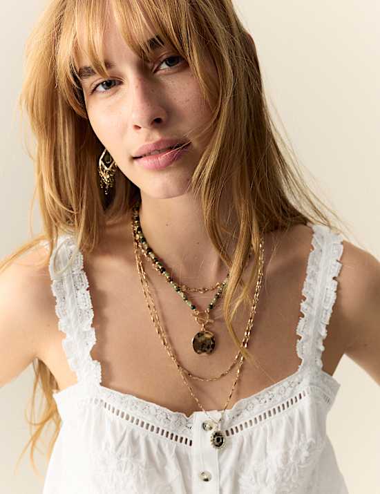 Pure Cotton Embroidered Cami Top