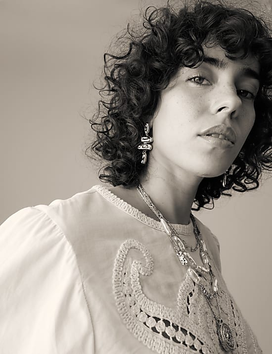 Pure Cotton Embroidered Blouse