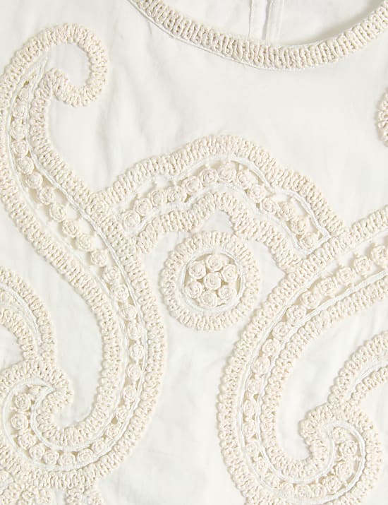 Pure Cotton Embroidered Blouse