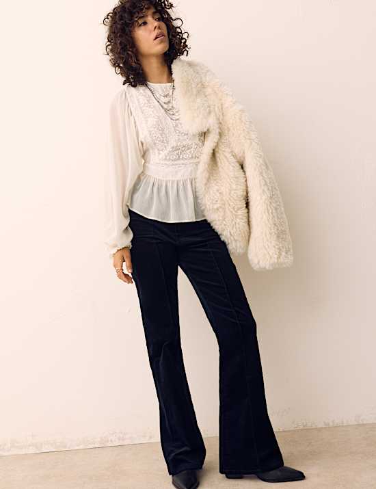 Lace Yoke Blouse