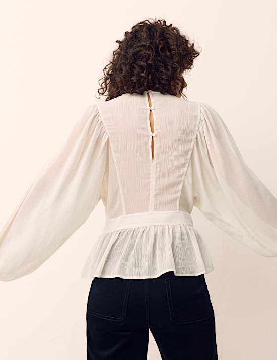 Lace Yoke Blouse