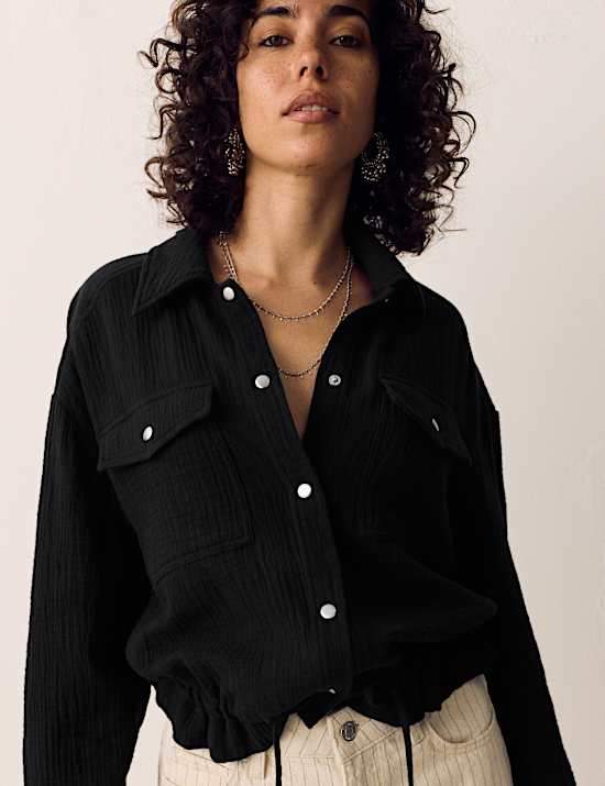 Pure Cotton Double-Cloth Shirt