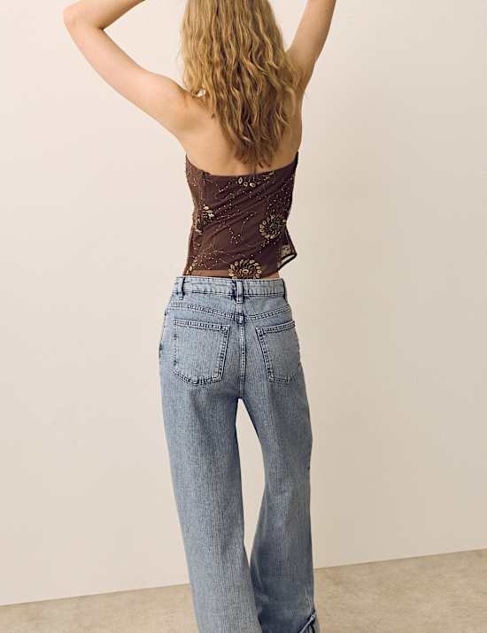 Beaded Bandeau Top
