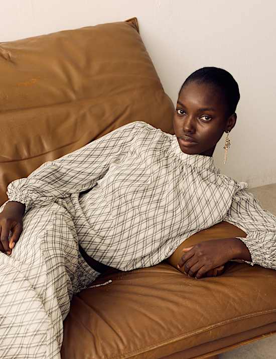 Checked Blouse