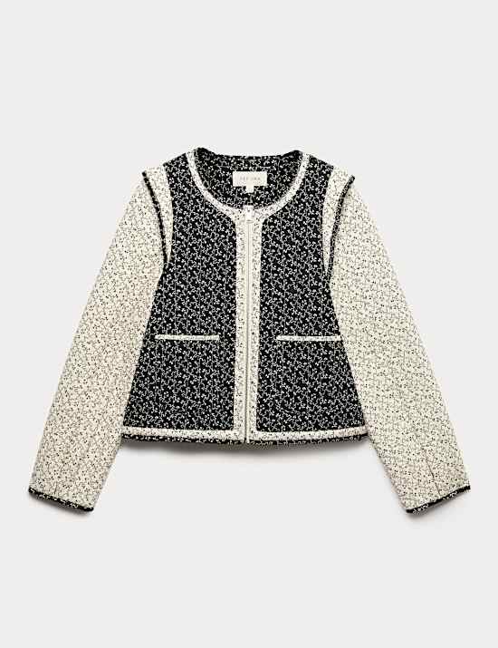 Pure Cotton Printed Quilted Jacket