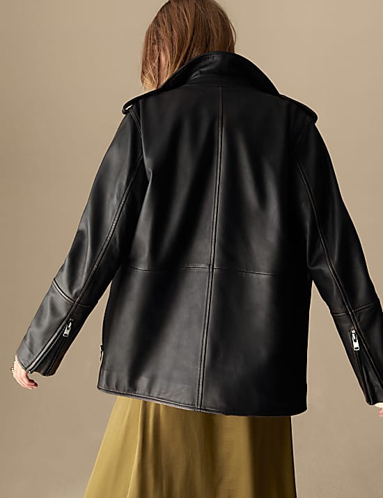 Jaket Sepeda Girlfriend Longline Kulit