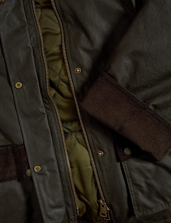 Waxed Pure Cotton Utility Jacket