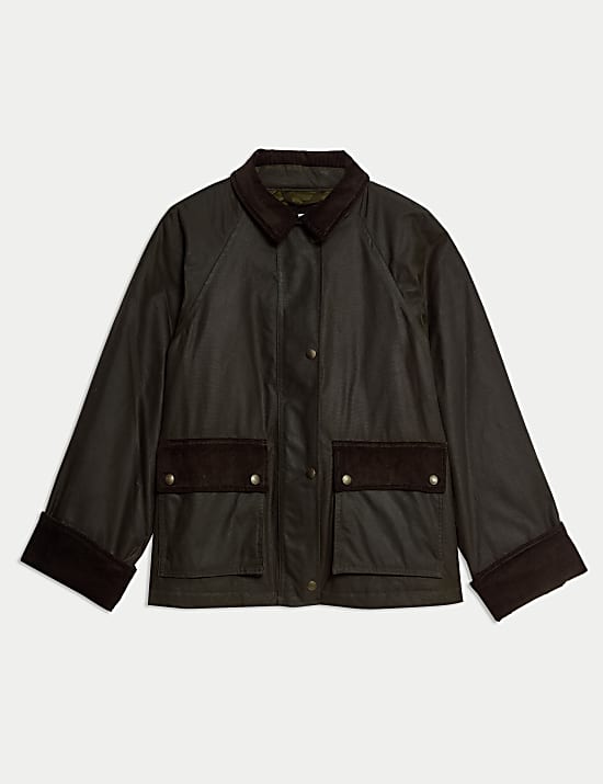 Waxed Pure Cotton Utility Jacket