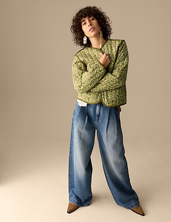Veste matelass&eacute;e r&eacute;versible 100&nbsp;% coton