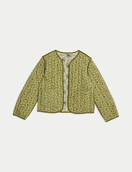 Veste matelass&eacute;e r&eacute;versible 100&nbsp;% coton