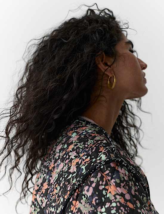 Pure Cotton Printed Quilted Reversible Jacket