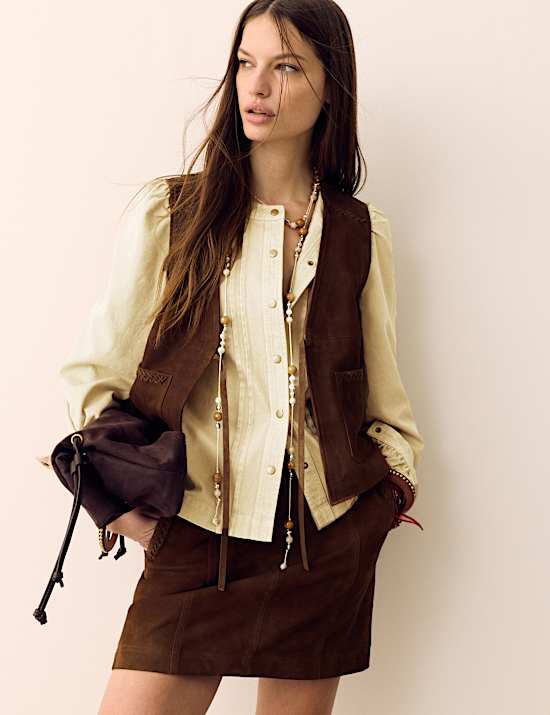 Rompi Resmi Tali Depan Suede