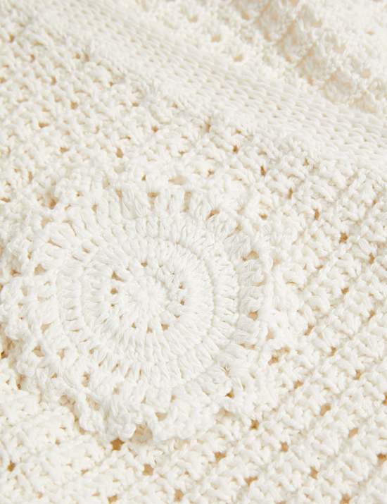 Cotton Blend Knitted V-Neck Cardigan