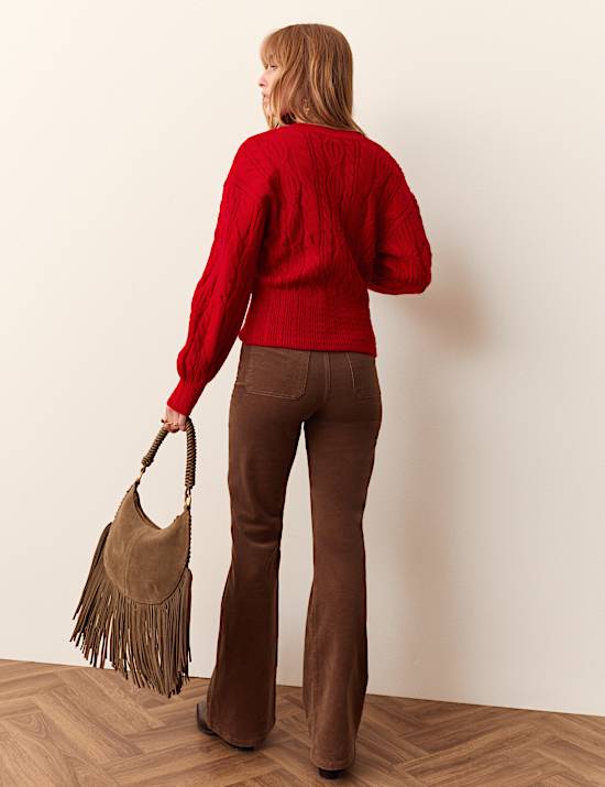 Cable Knit Crew Neck Jumper