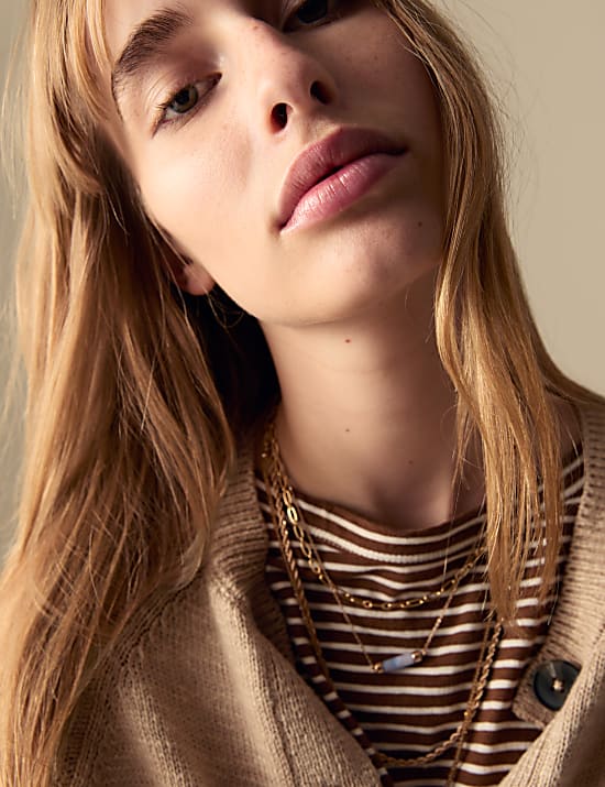 Cotton Rich Button Front Cardigan