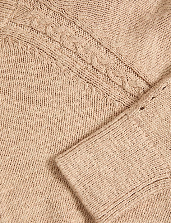 Cotton Rich Button Front Cardigan