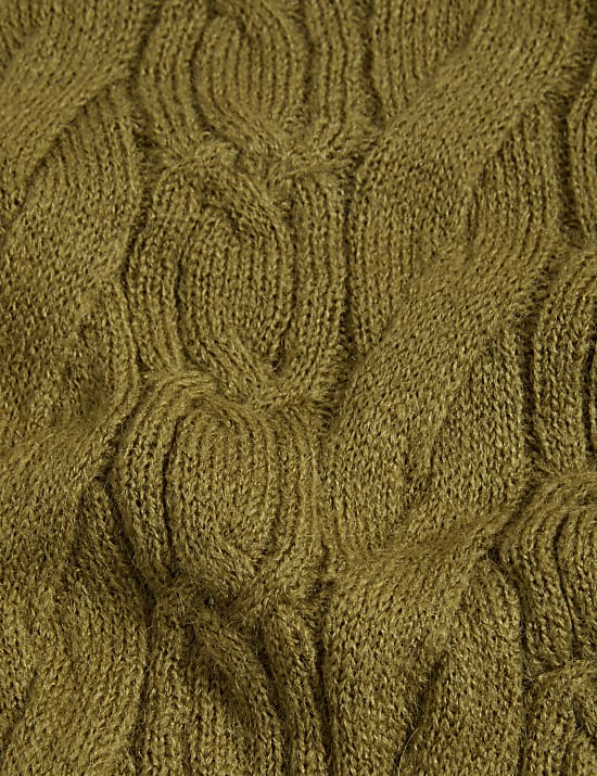 Jumper Leher Rajut Corak Kabel