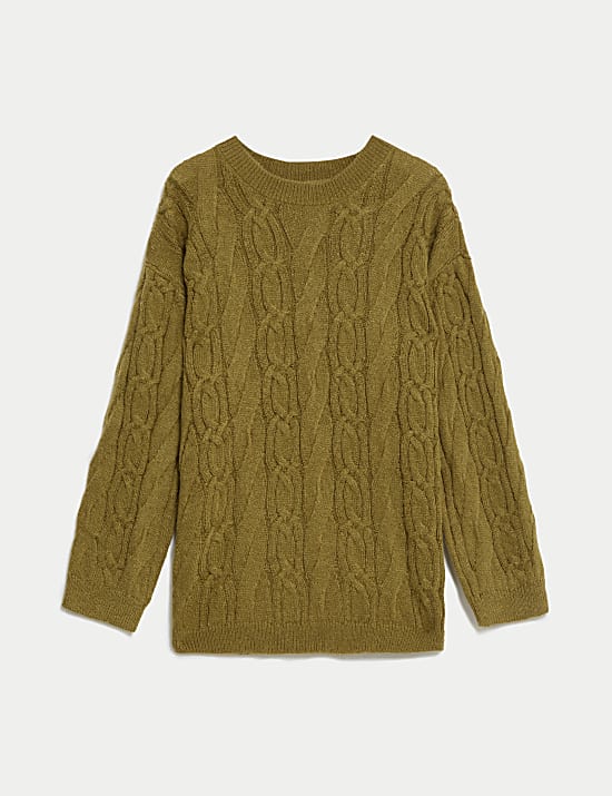 Jumper Leher Rajut Corak Kabel