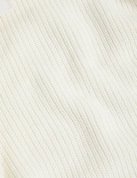 Merino Wool Blend Textured Jumper