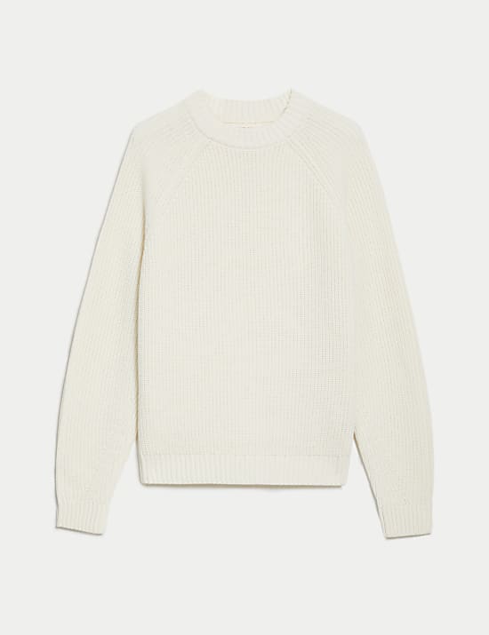 Merino Wool Blend Textured Jumper