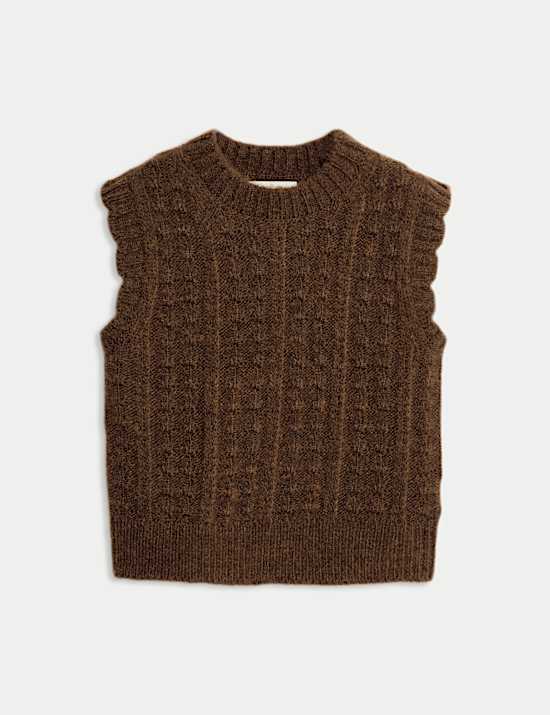 Bobble Detail Tabard with Wool