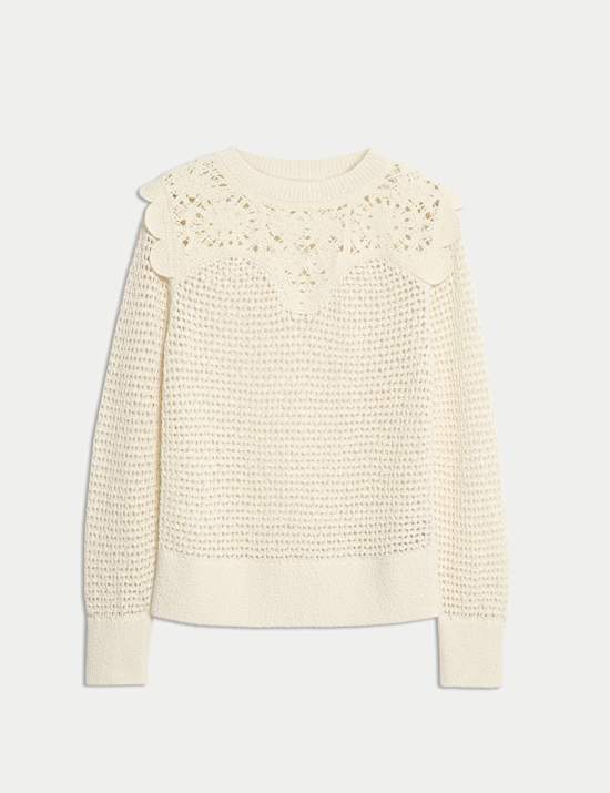 Cotton Rich Textured Jumper