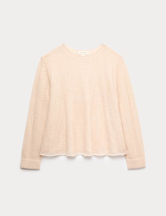 Fine Gauge Slouchy Jumper with Mohair