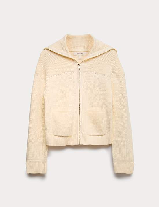 Cotton Rich Sailor Collared Cardigan