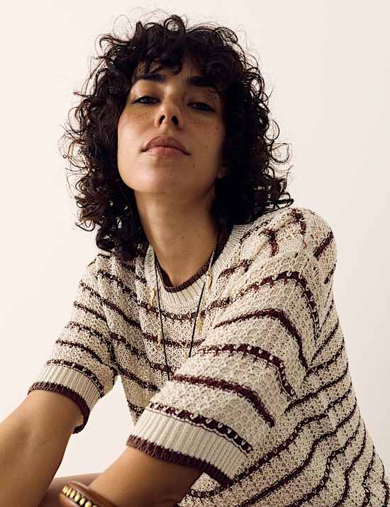 Textured Knitted Top