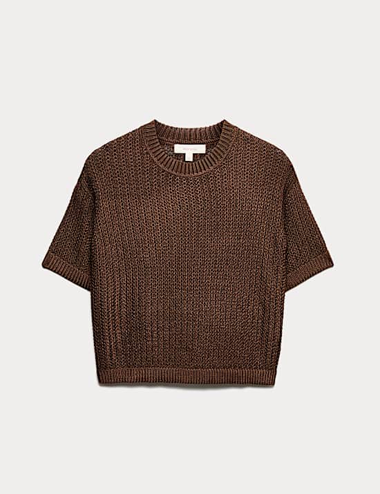 Textured Knitted Top
