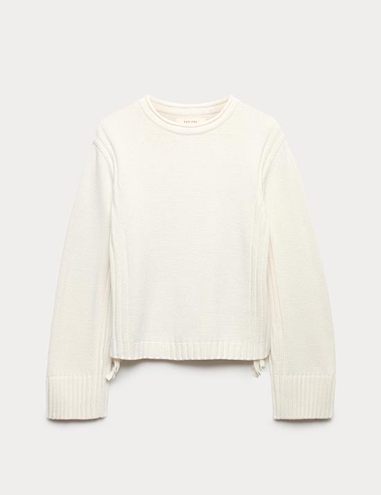 Cotton Rich Tie Side Detail Jumper