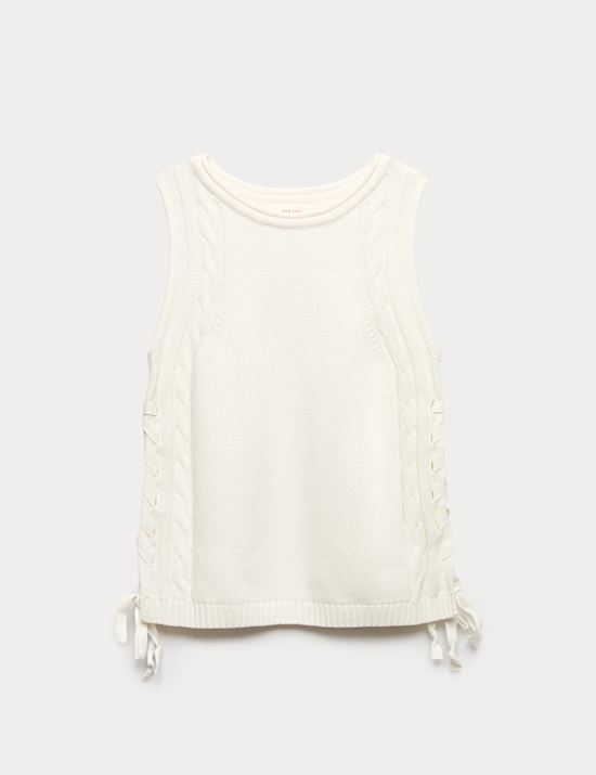 Cotton Rich Tie Side Knitted Tabard