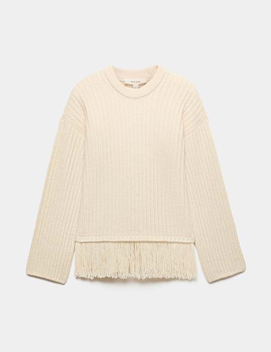 Fringe Crew Neck Jumper