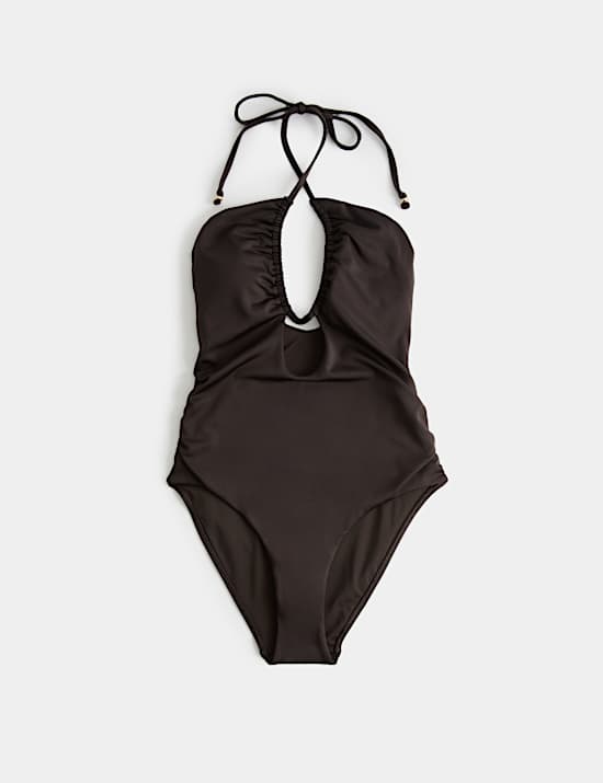 Maillot de bain dos nu rembourr&eacute; ajour&eacute;