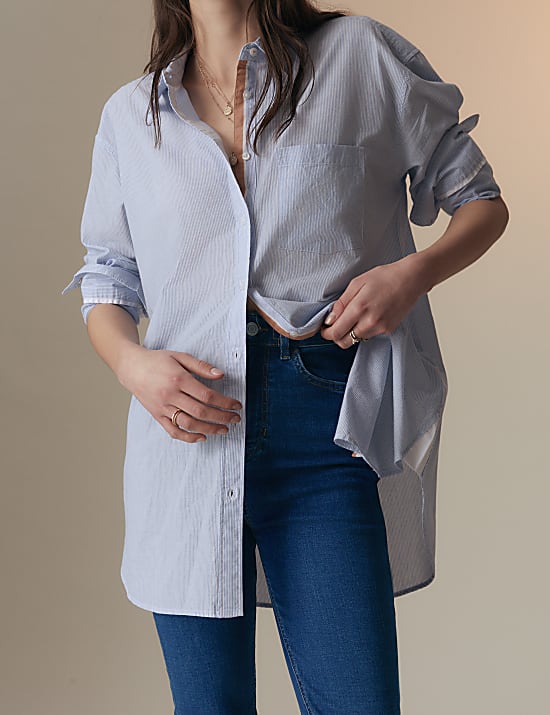 Skinny-Jeans mit hohem Bund und hohem Lyocell-Anteil