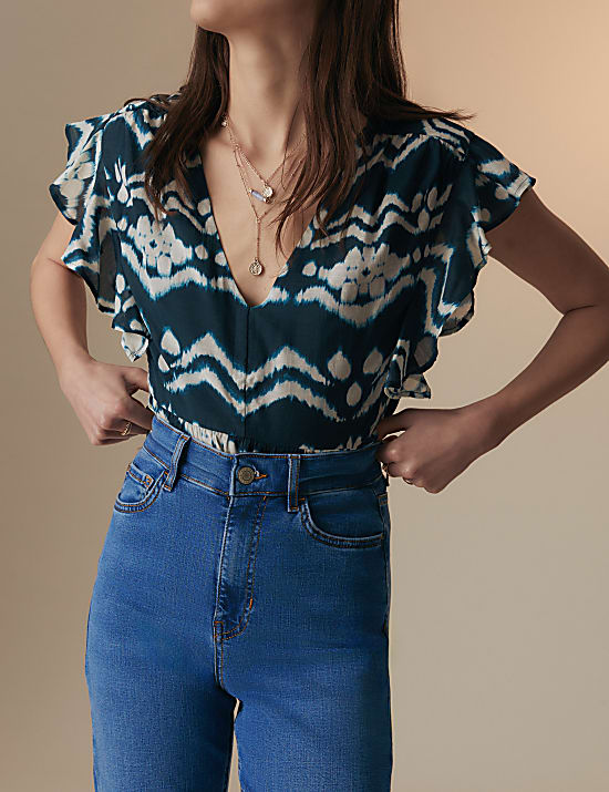 Lyocell Rich Straight Leg Jeans