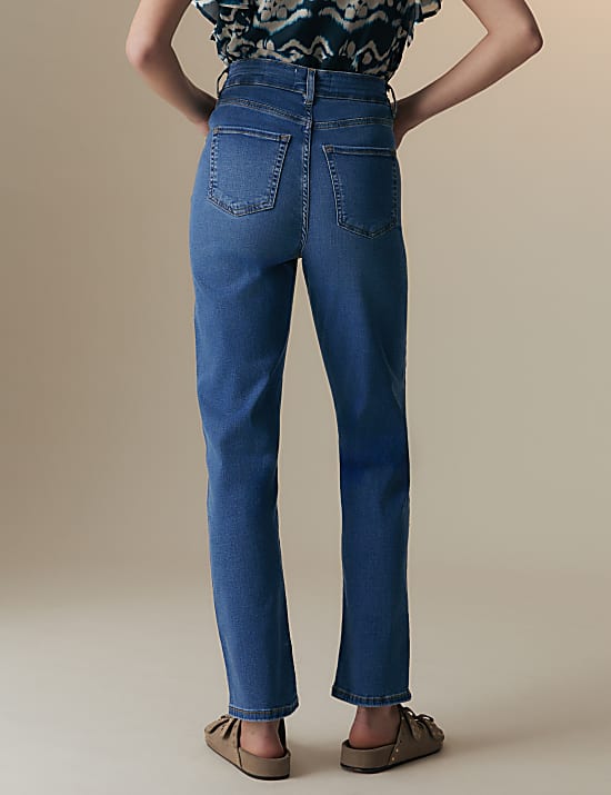 Lyocell Rich Straight Leg Jeans