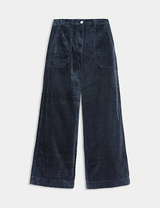 Pantalones de pana 100 % algodón de pernera ancha