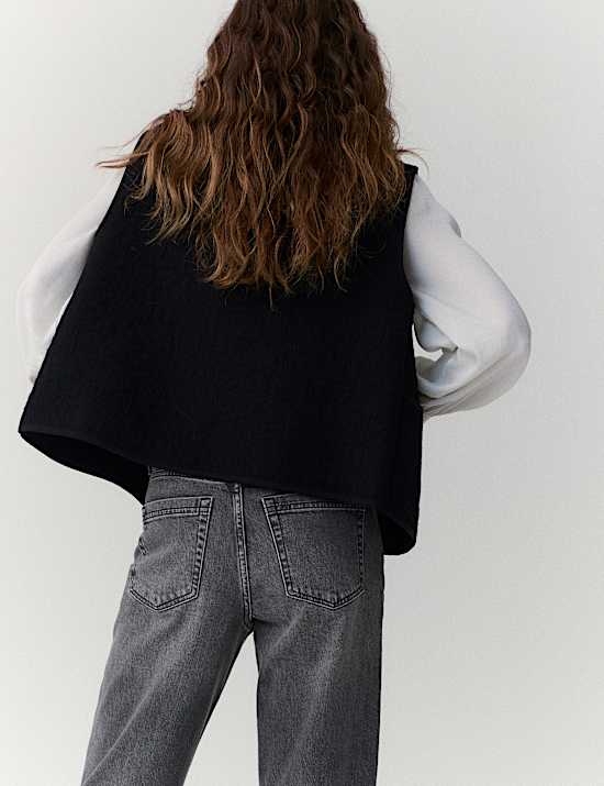 Girlfriend Mid Rise Turn Up Jeans with Lyocell