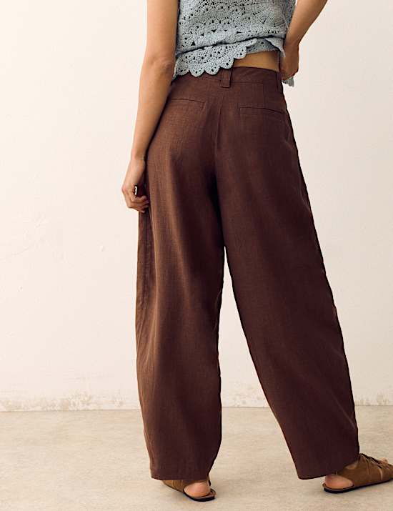 Lyocell Rich Barrel Trousers
