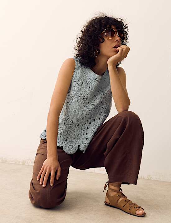 Lyocell Rich Barrel Trousers