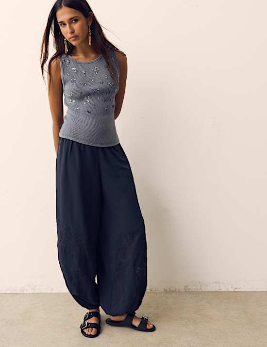 Lace Balloon Trousers