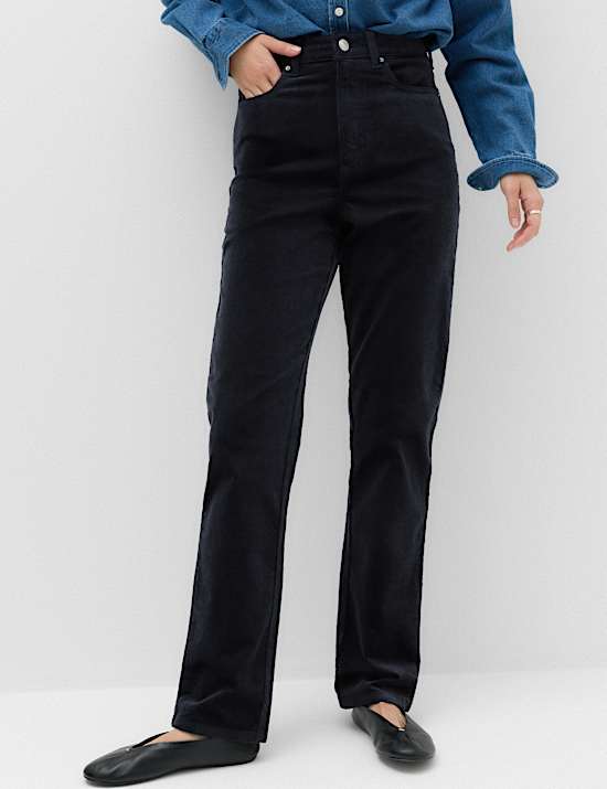 Cord Straight Leg Trousers