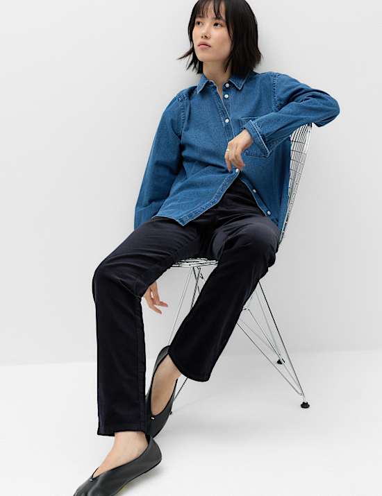 Cord Straight Leg Trousers